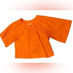 Everlane Raglan Sleeve Ruched Neckline Top - XL